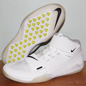 Nike Force Savage Turf  Mid Football Shoes Mens 14 White Black